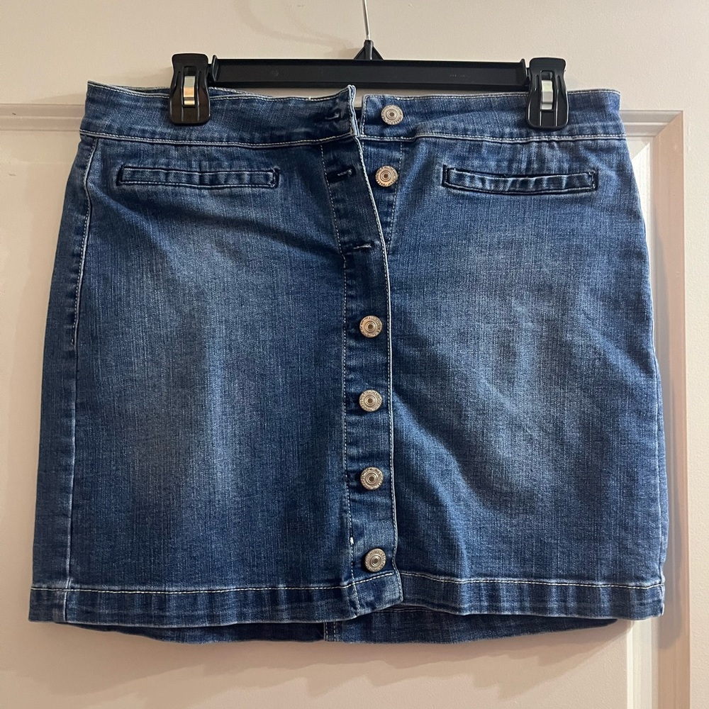 Wallflower Blue Denim Mini Skirt